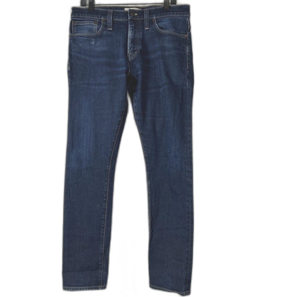 Madewell Mens Darker Wash Skinny Selvedge Jeans Sz 33x32 MA260